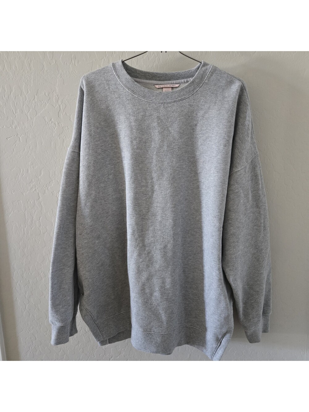 VS Soft crew Side Slit Sweatshirt NEW SIZE Small Grey